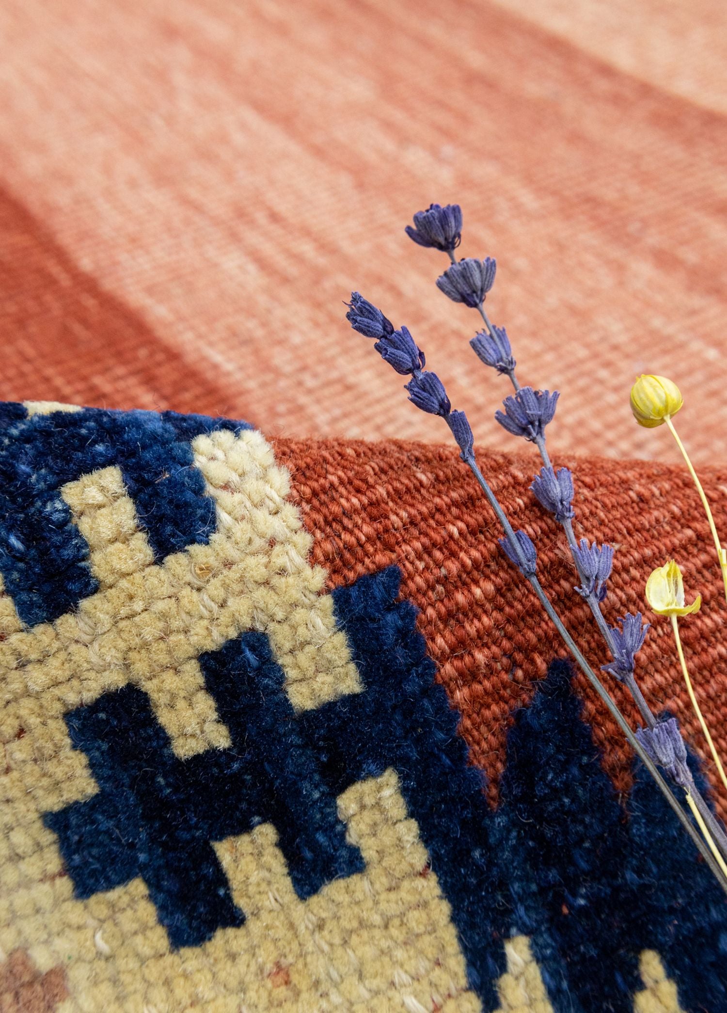 Soho Antiq-Dalen Etnik Desenli El Dokuma Yün Halı Kilim 110x142 Cm-Halı-4-Milagron.com