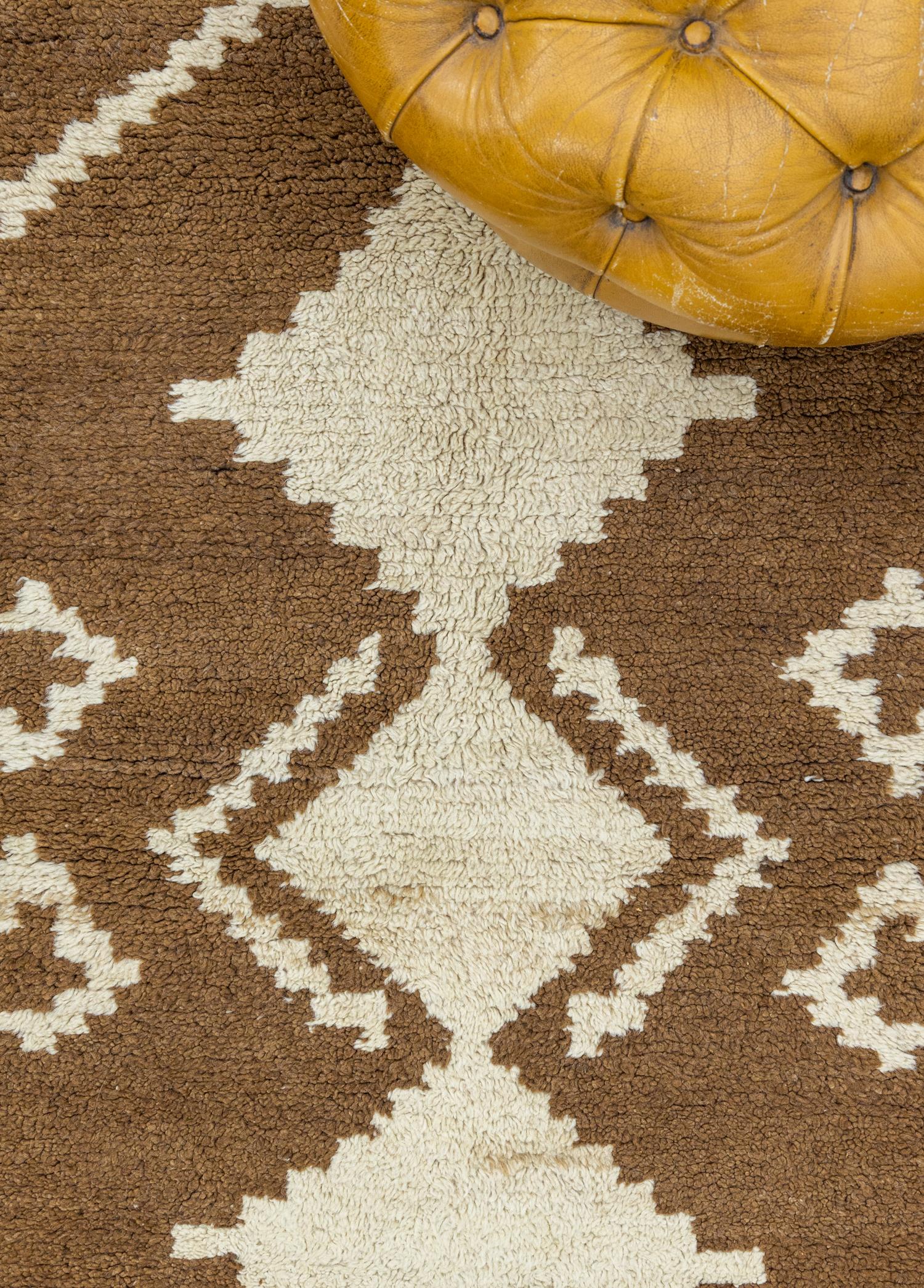 Soho Antiq-Defne El Dokuma İlkel Desenli Vintage Yün Halı 81x157 Cm-Halı-3-Milagron.com