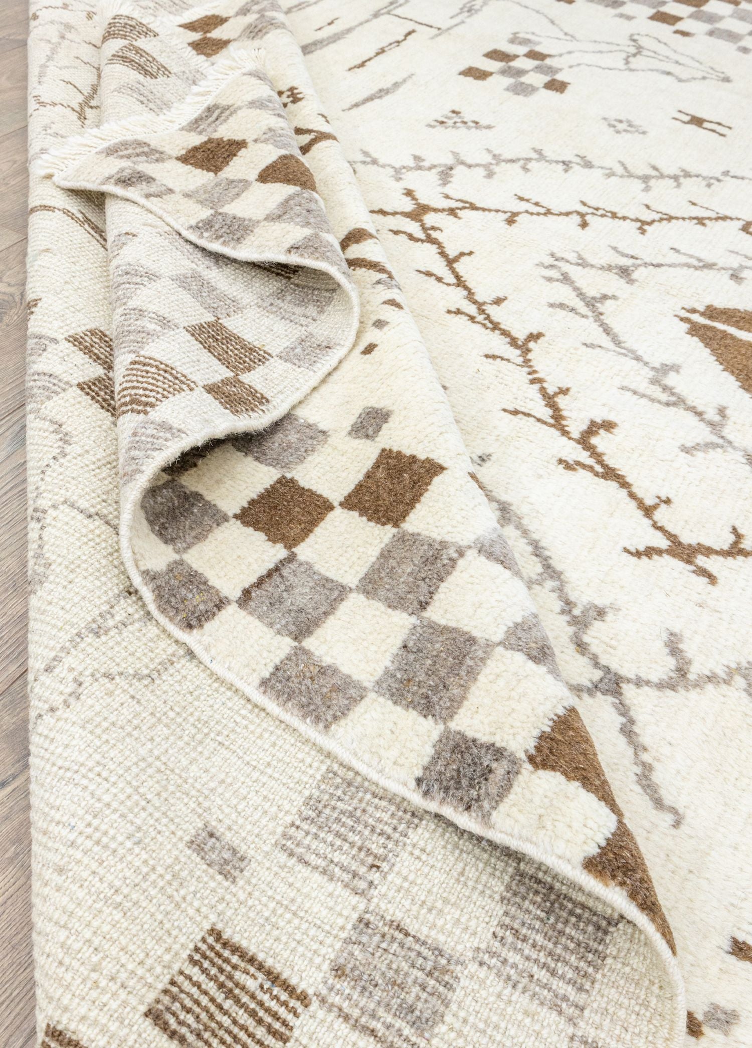 Soho Antiq-Dehri İlkel Desenli El Dokuma Tülü Halı 229x274 Cm-Halı-6-Milagron.com