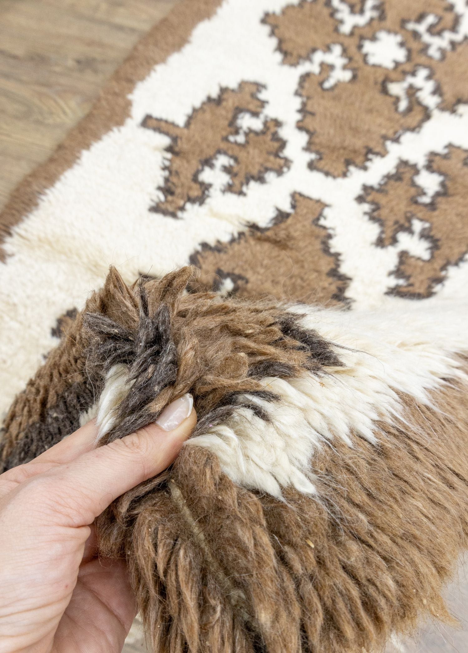 Soho Antiq-Delphi El Dokuma Uzun Yünlü Tülü Halı 87x167 Cm-Halı-4-Milagron.com