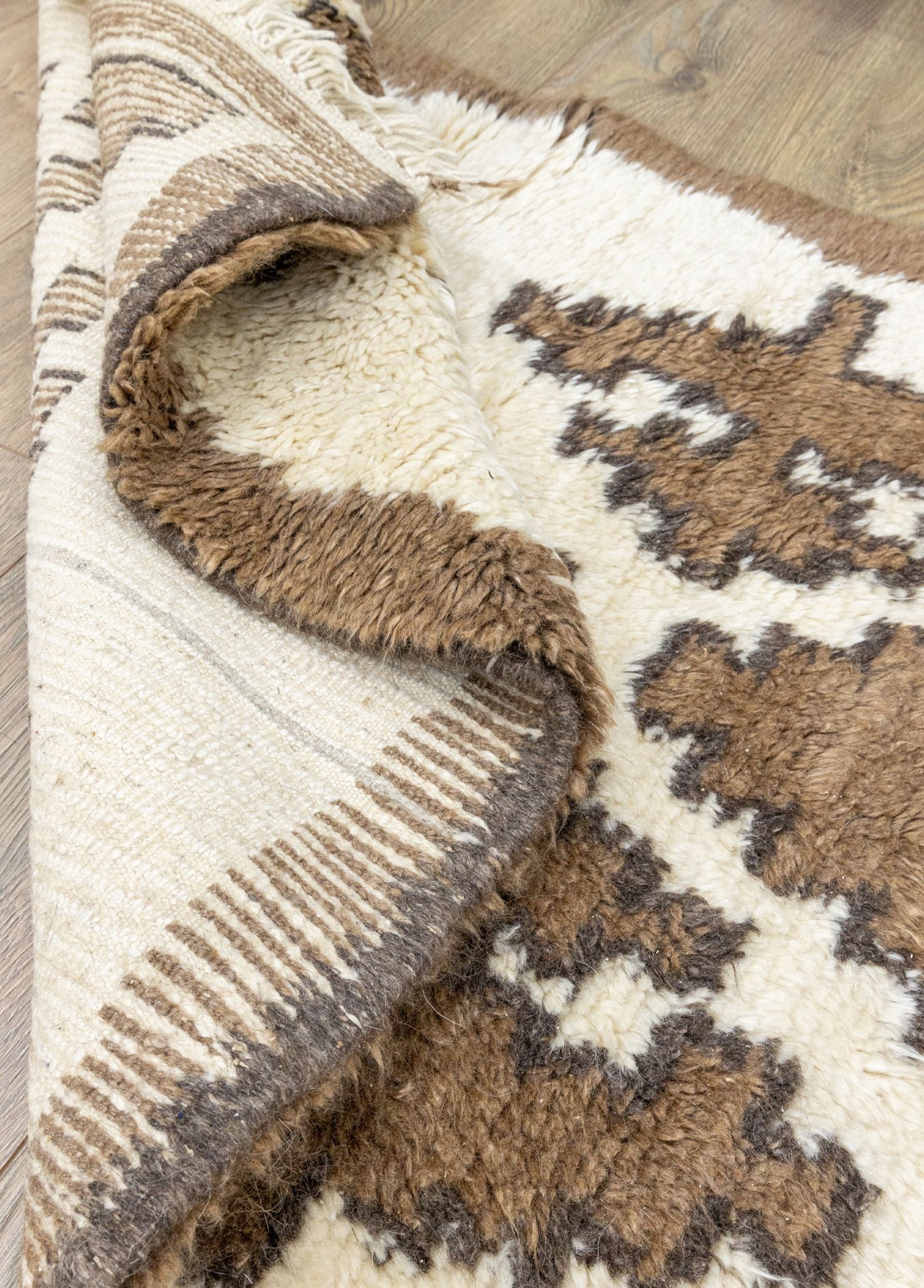 Soho Antiq-Delphi El Dokuma Uzun Yünlü Tülü Halı 87x167 Cm-Halı-6-Milagron.com