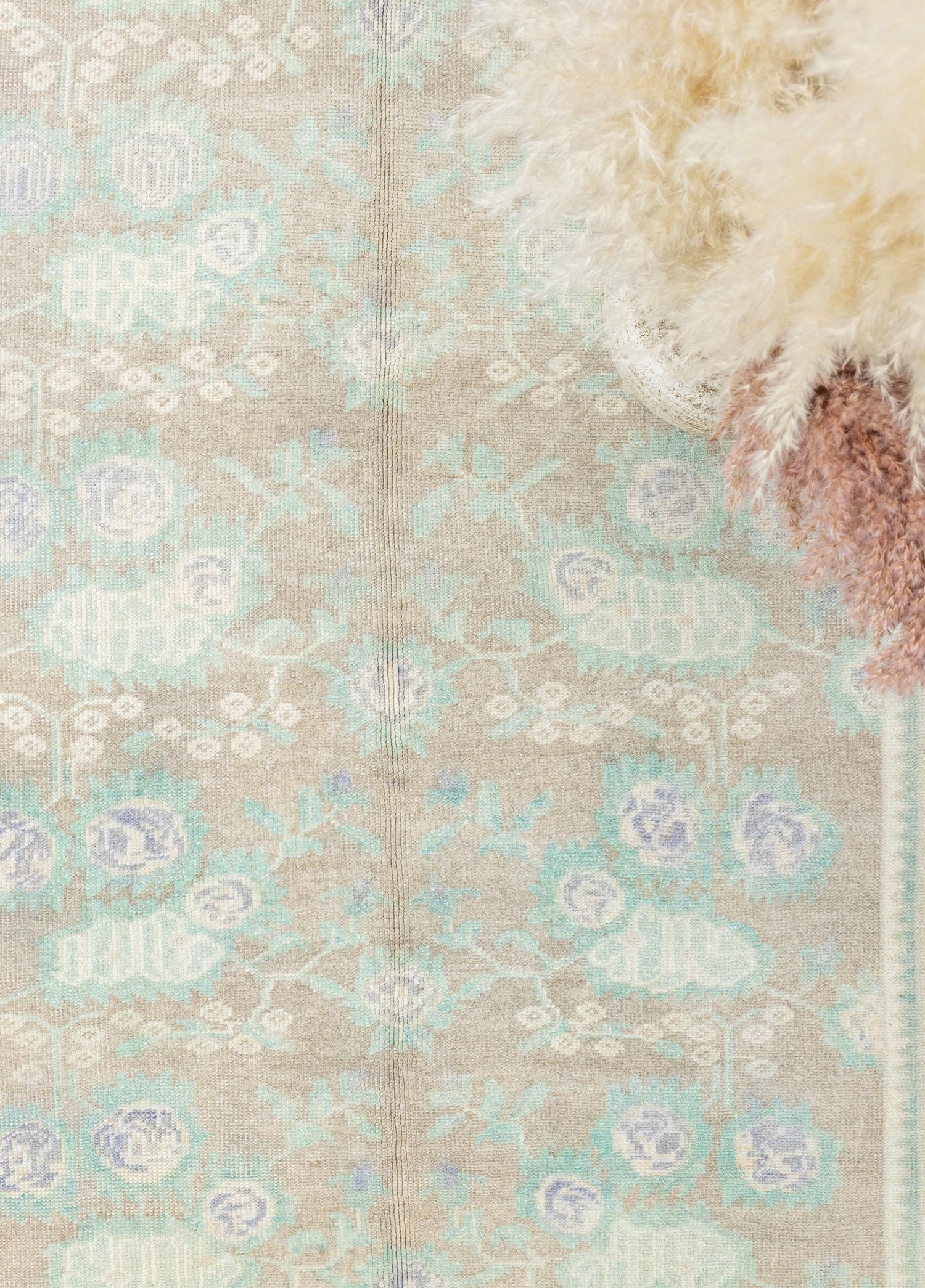 Soho Antiq-Desmal çiçek Desenli Yün Karapınar Halısı 138x227 Cm-Halı-3-Milagron.com