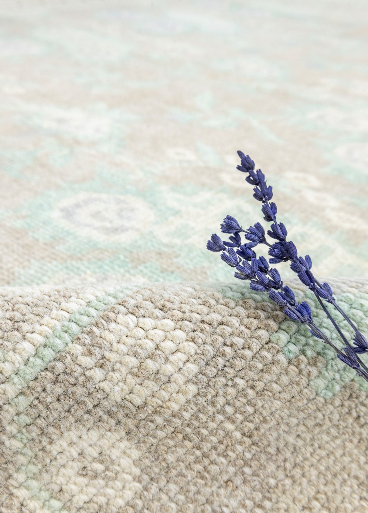 Soho Antiq-Desmal çiçek Desenli Yün Karapınar Halısı 138x227 Cm-Halı-4-Milagron.com