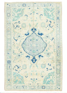 Soho Antiq-Ediz Madalyon Tasarımlı El Dokuma Yün Halı 185x291 Cm-Halı-1-Milagron.com