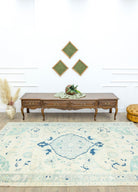 Soho Antiq-Ediz Madalyon Tasarımlı El Dokuma Yün Halı 185x291 Cm-Halı-2-Milagron.com