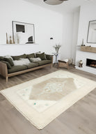 Soho Antiq-Edra Madalyon Desenli Yün Halı 148x228 Cm-Halı-2-Milagron.com