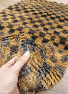 Soho Antiq-Efil Dama Desenli El Dokuma Yumuşak Tüylü Yün Halı 73x124 Cm-Halı-4-Milagron.com