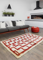 Soho Antiq-Erim Geometrik Desenli Yün Tülü Halı 111x196 Cm-Halı-2-Milagron.com