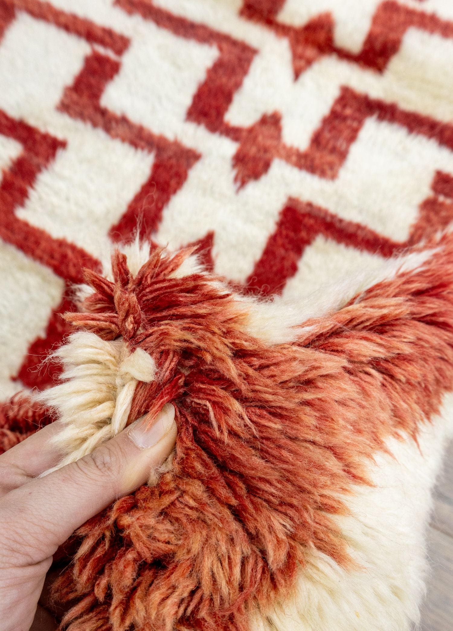 Soho Antiq-Erim Geometrik Desenli Yün Tülü Halı 111x196 Cm-Halı-3-Milagron.com