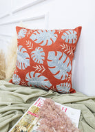 Soho Antiq-Esil Yaprak Desenli Suzani Yastık 50x50 Cm-Yastık-2-Milagron.com