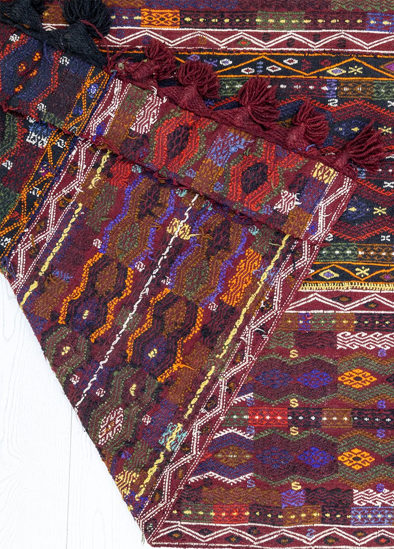 Soho Antiq-Eza Vintage Etnik Desenli Cicim Kilim 122 X500 Cm-Halı-5-Milagron.com