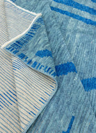 Soho Antiq-Faralya Mavi Figürlü Tülü El Dokuma Yün Halı 278x443 Cm-Halı-6-Milagron.com