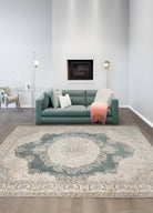 Soho Antiq-Fasa Madalyon Desenli El Dokuma Ladik Halısı 239x353 Cm-Halı-2-Milagron.com