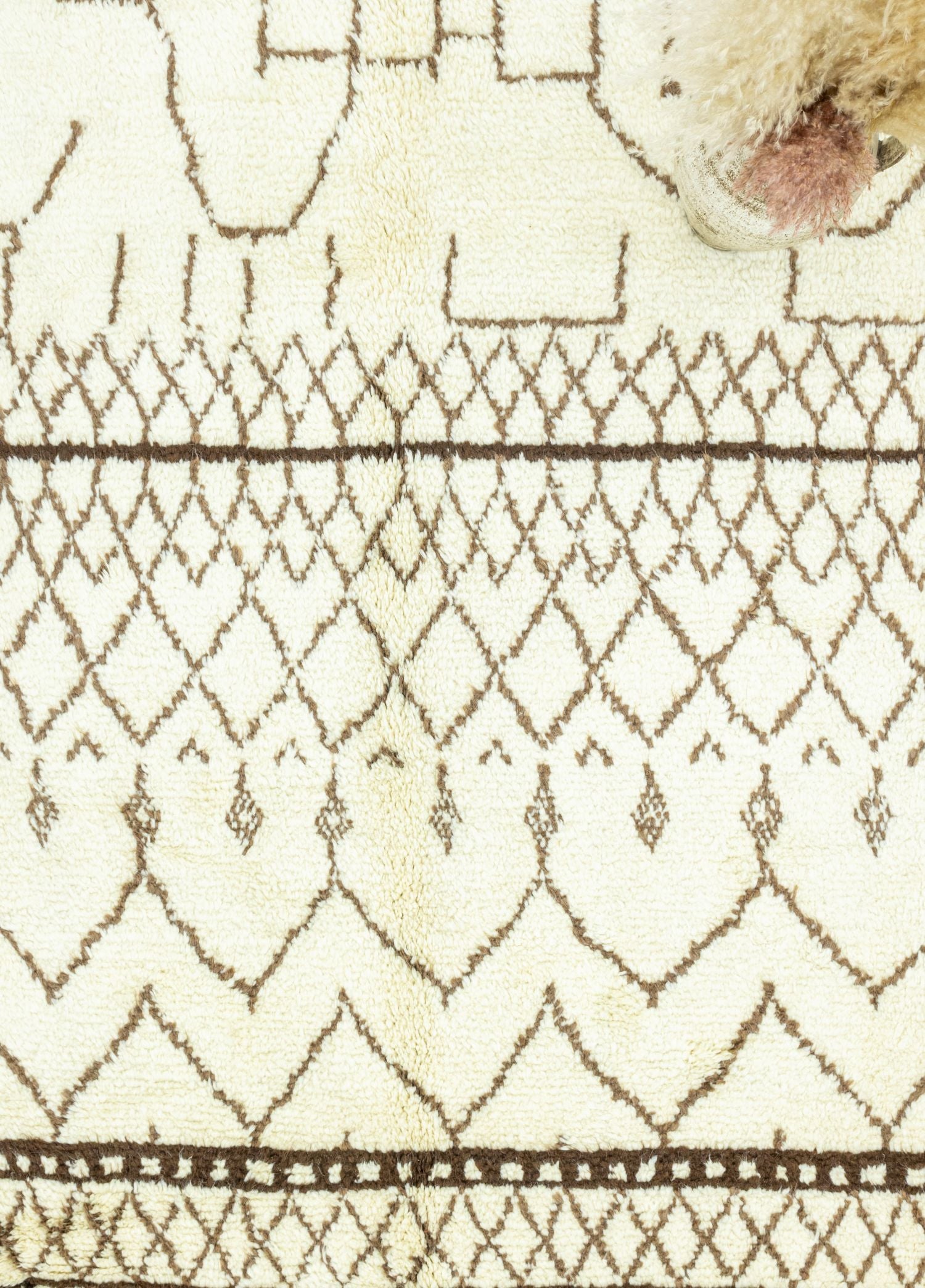 Soho Antiq-Fergana Moroccan Tarzı Yün Shaggy Halı 306x447 Cm-Halı-3-Milagron.com