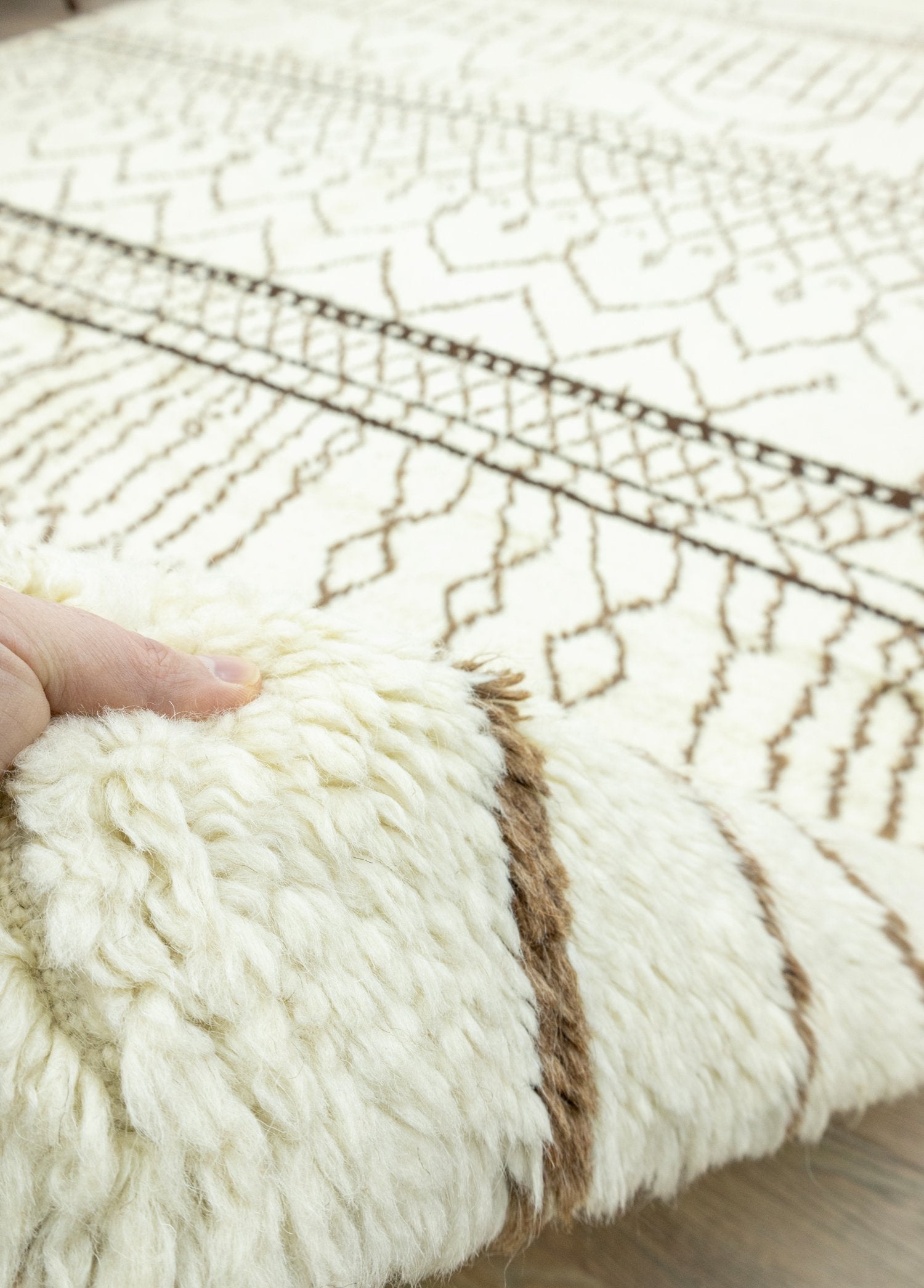 Soho Antiq-Fergana Moroccan Tarzı Yün Shaggy Halı 306x447 Cm-Halı-4-Milagron.com