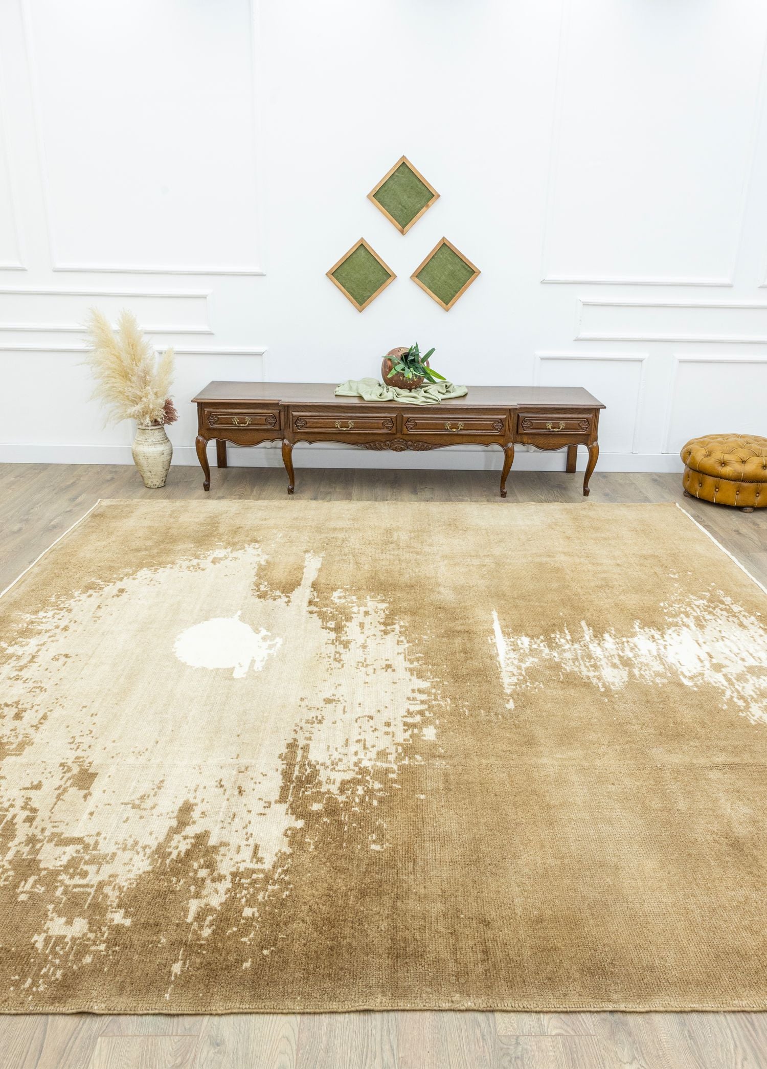 Soho Antiq-Gernas Soyut Desenli El Dokuma Shaggy Halı 300x316 Cm-Halı-2-Milagron.com