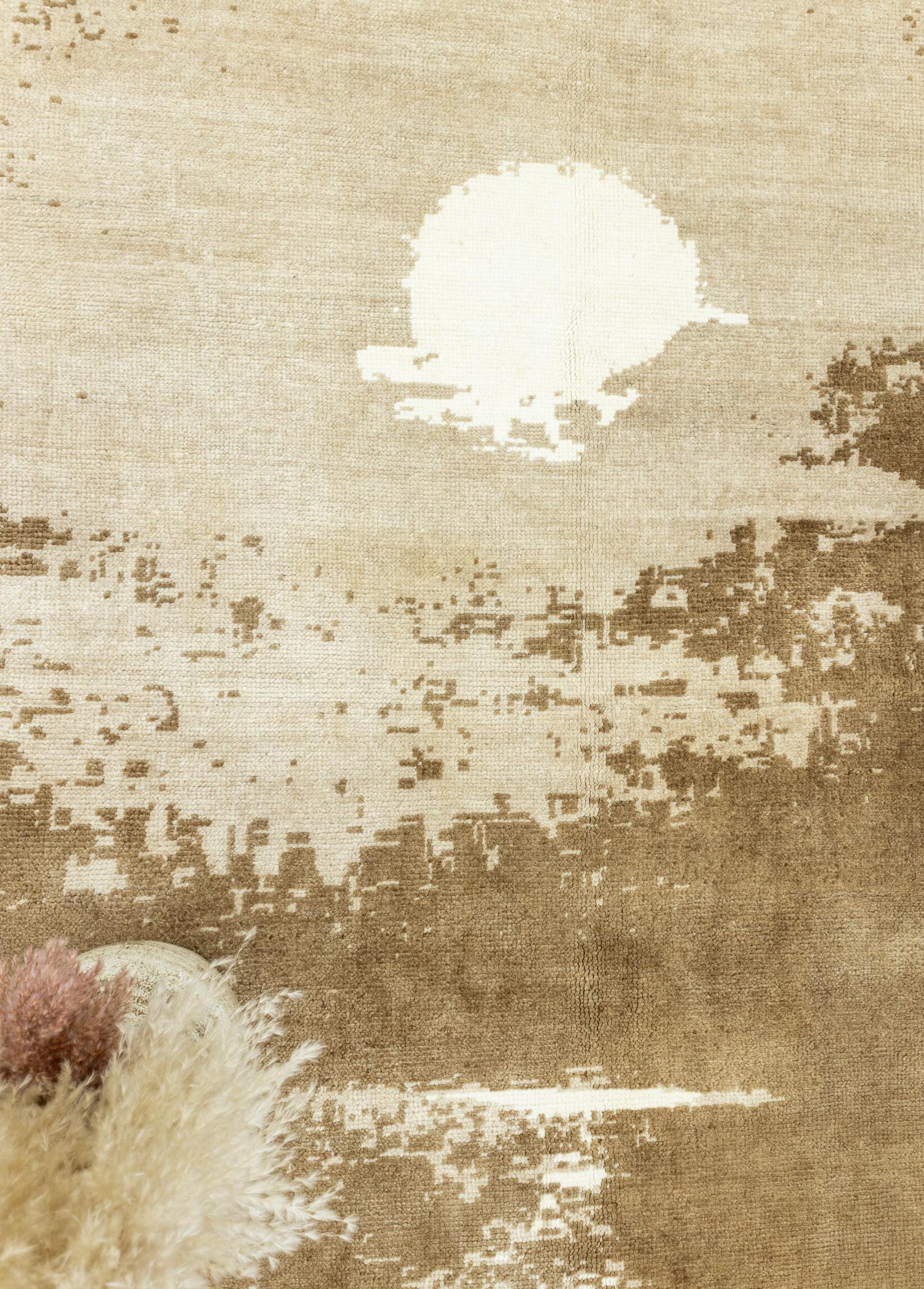 Soho Antiq-Gernas Soyut Desenli El Dokuma Shaggy Halı 300x316 Cm-Halı-3-Milagron.com