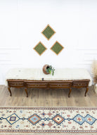 Soho Antiq-Girelli Geometrik Desenli El Dokuma Yün Yolluk 76x378 Cm-Halı-2-Milagron.com