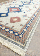 Soho Antiq-Girelli Geometrik Desenli El Dokuma Yün Yolluk 76x378 Cm-Halı-3-Milagron.com