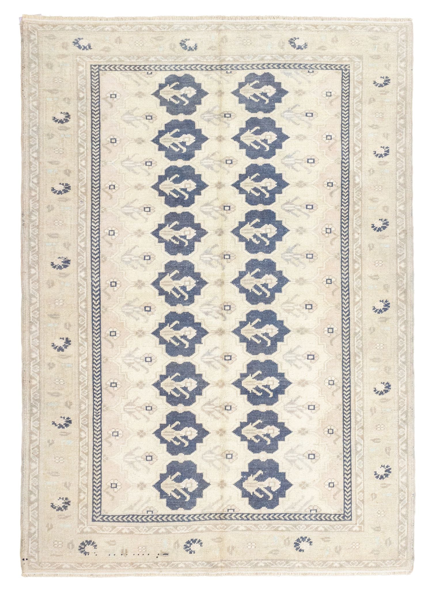 Soho Antiq-Gulivand İlkel Figürlü El Dokuma Yün Halı 147x208 Cm-Halı-1-Milagron.com