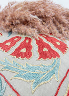 Soho Antiq-Haver Dekoratif İpek Suzani Kırlent 50x50 Cm-Yastık-4-Milagron.com