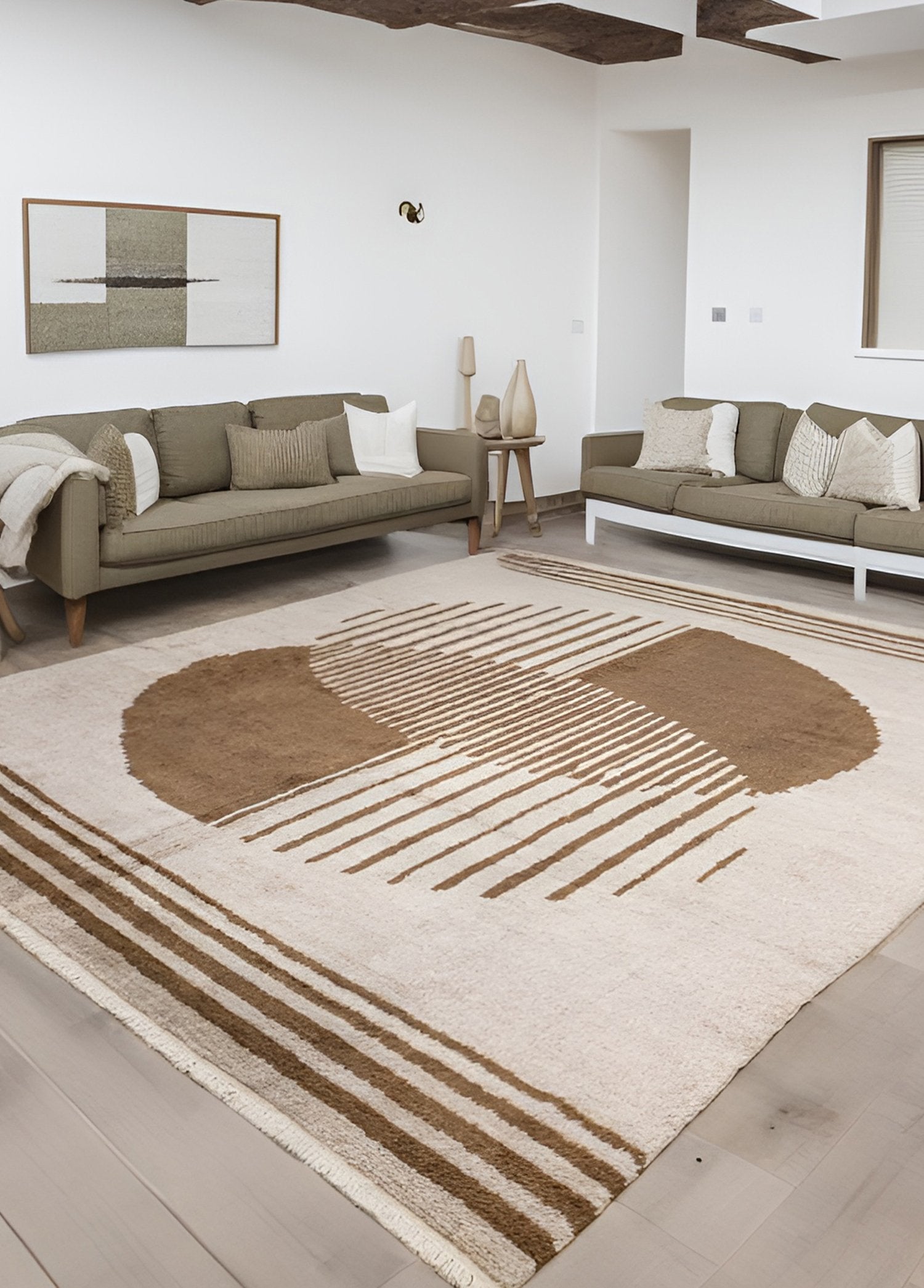 Soho Antiq-Havin Modern Desenli El Dokuma Halı 305x330 Cm-Halı-2-Milagron.com