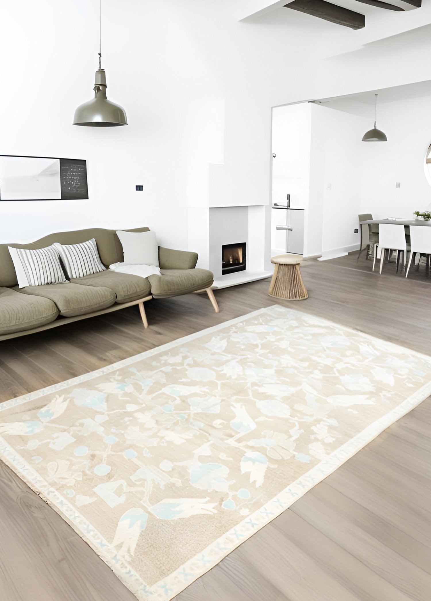 Soho Antiq-Hazan Lale Desenli El Dokuma Halı 149x270 Cm-Halı-2-Milagron.com