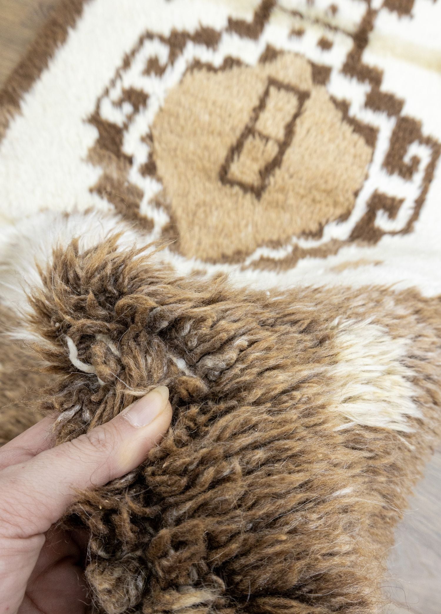 Soho Antiq-İfran Rustik Desenli El Dokuma Shaggy Halı 85x203 Cm-Halı-4-Milagron.com