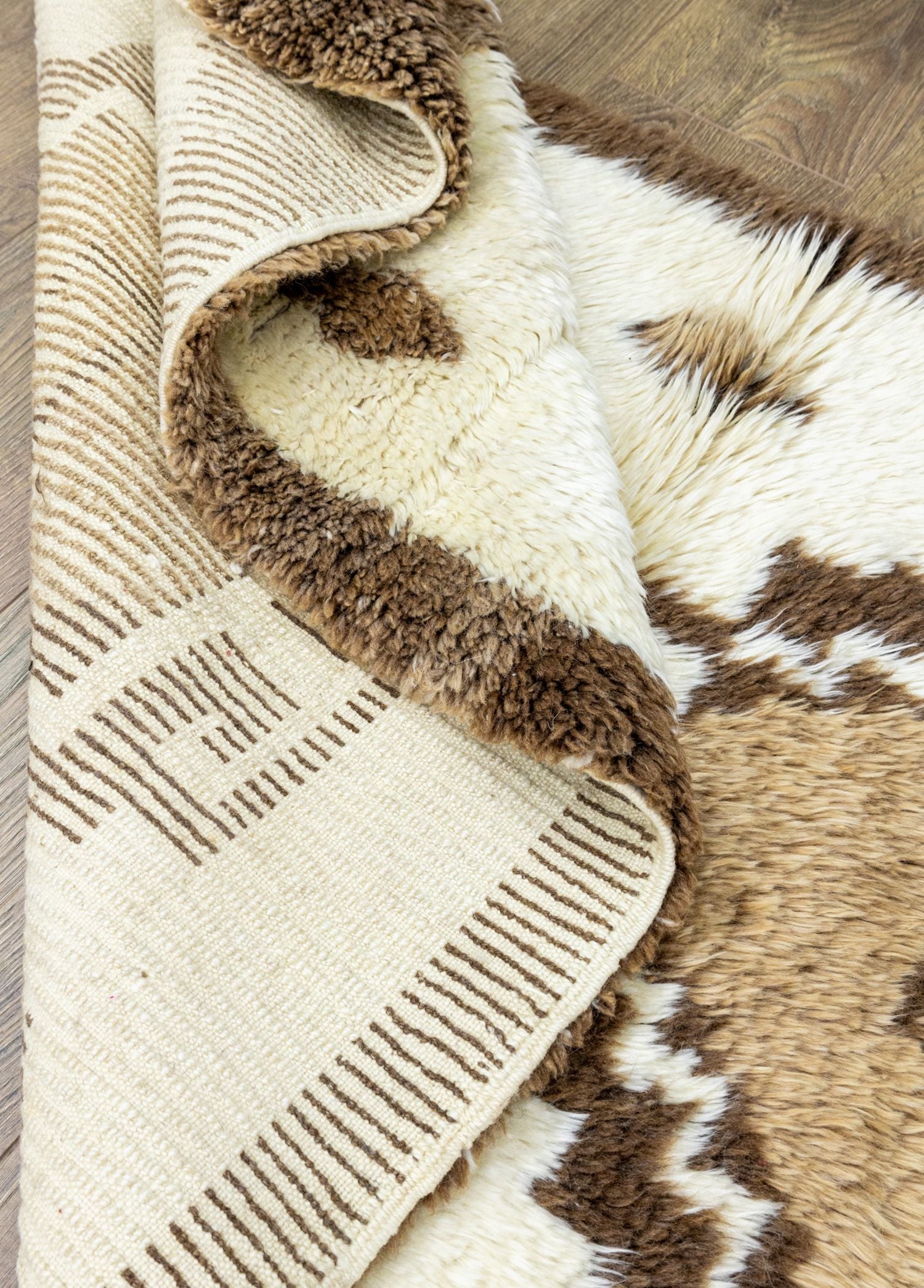 Soho Antiq-İfran Rustik Desenli El Dokuma Shaggy Halı 85x203 Cm-Halı-6-Milagron.com