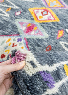 Soho Antiq-Kacem Moroccan Tarzı El Dokuma Shaggy Halı 200x290 Cm-Halı-4-Milagron.com