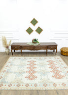 Soho Antiq-Karlık Geometrik Tasarımlı El Dokuma Halı 191x234 Cm-Halı-2-Milagron.com