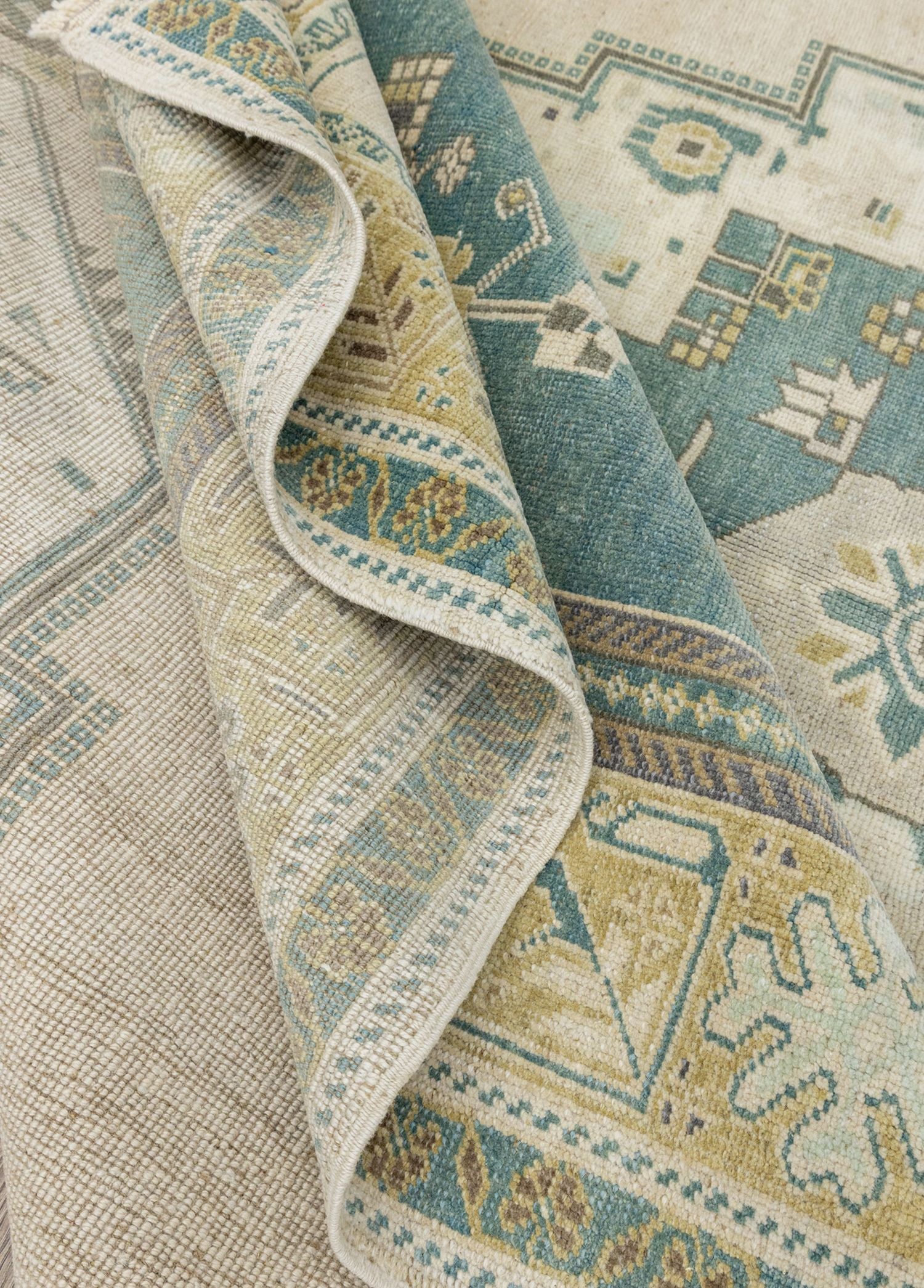 Soho Antiq-Kise Taşpınar Desenli El Dokuma Yün Halı 171x315 Cm-Halı-6-Milagron.com