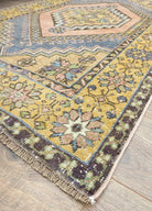 Soho Antiq-Kisre Geometrik Desenli El Dokuma Yün Halı 111x175 Cm-Halı-3-Milagron.com