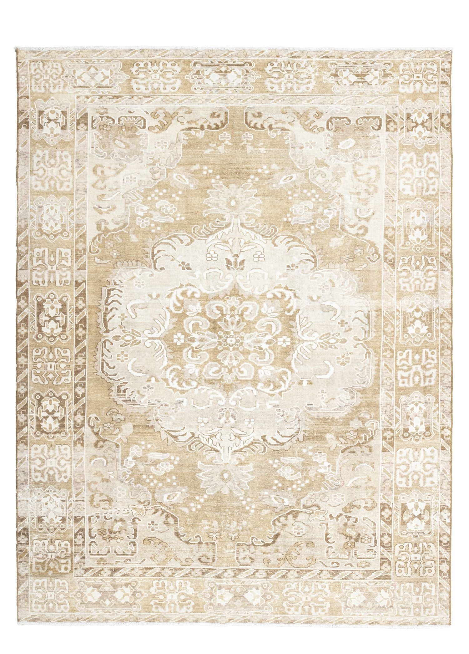 Soho Antiq-Kunter Abrajlı El Dokuması Yün Kars Halısı 216x290 Cm-Halı-1-Milagron.com