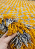 Soho Antiq-Lilyum Dama Desenli El Dokuma Yün Shaggy Halı 159x205 Cm-Halı-5-Milagron.com