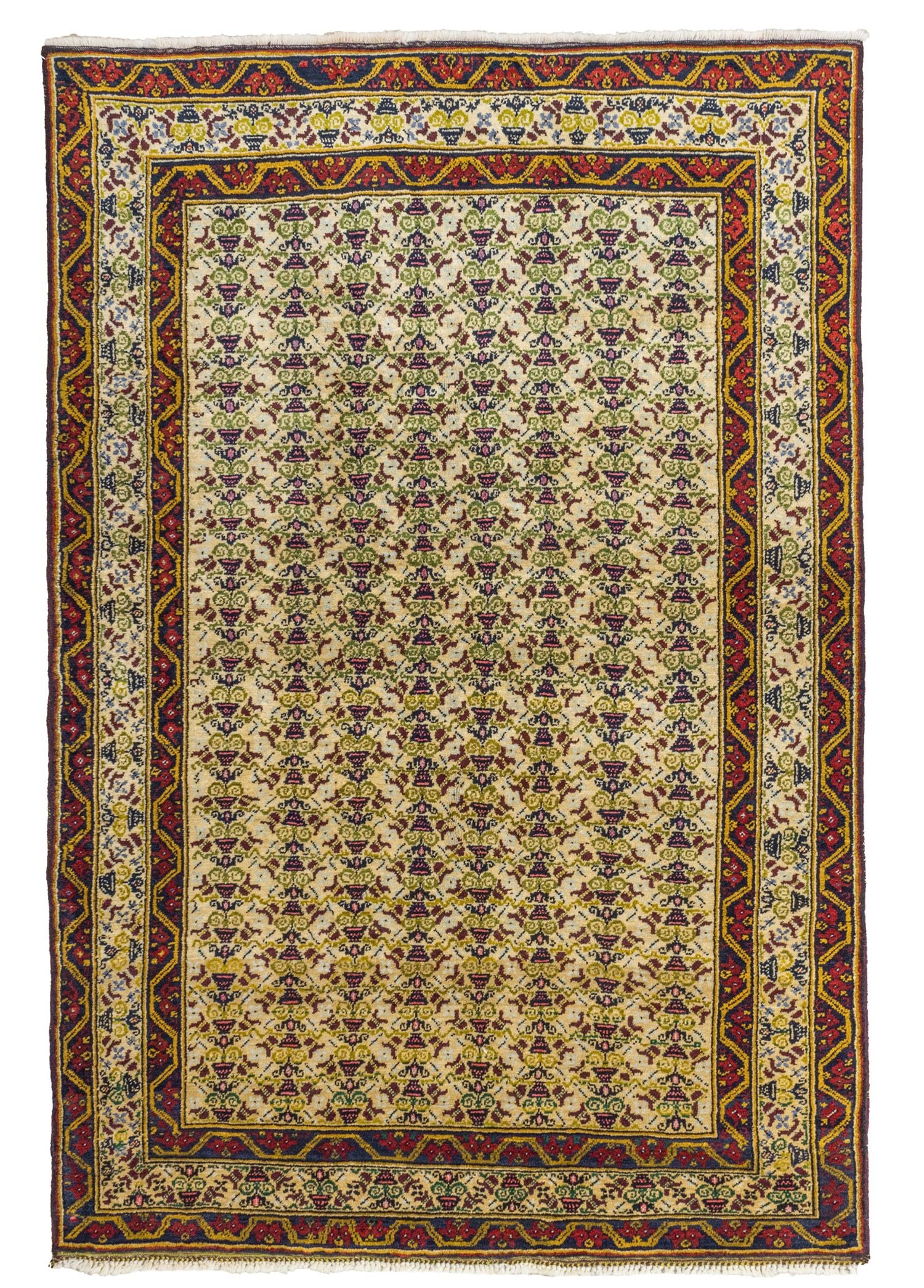 Soho Antiq-Maher Rustik Desenli El Dokuması Yün Halı 140x207 Cm-Halı-1-Milagron.com
