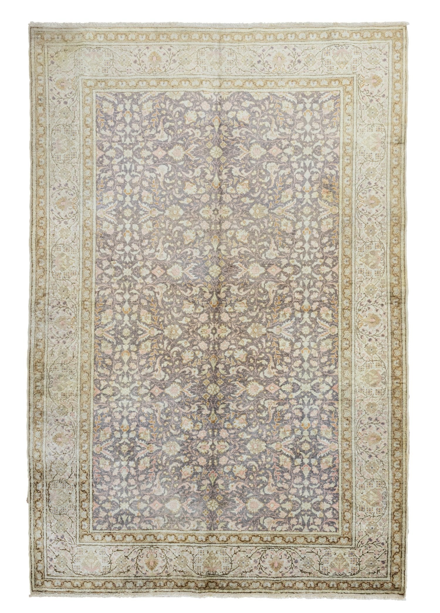 Soho Antiq-Mahnaz Floral Desenli El Dokuma Parlak Kayseri Halısı 145x216 Cm-Halı-1-Milagron.com