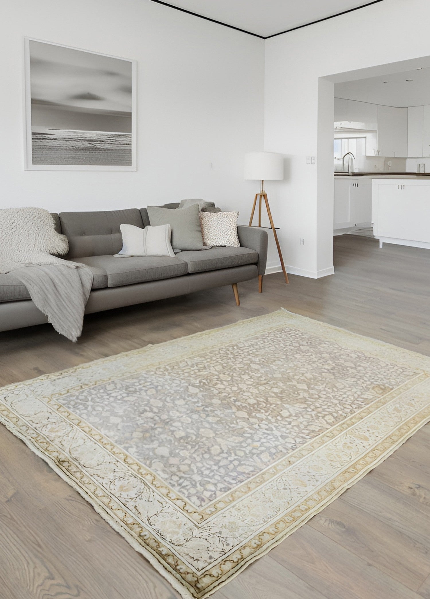 Soho Antiq-Mahnaz Floral Desenli El Dokuma Parlak Kayseri Halısı 145x216 Cm-Halı-2-Milagron.com