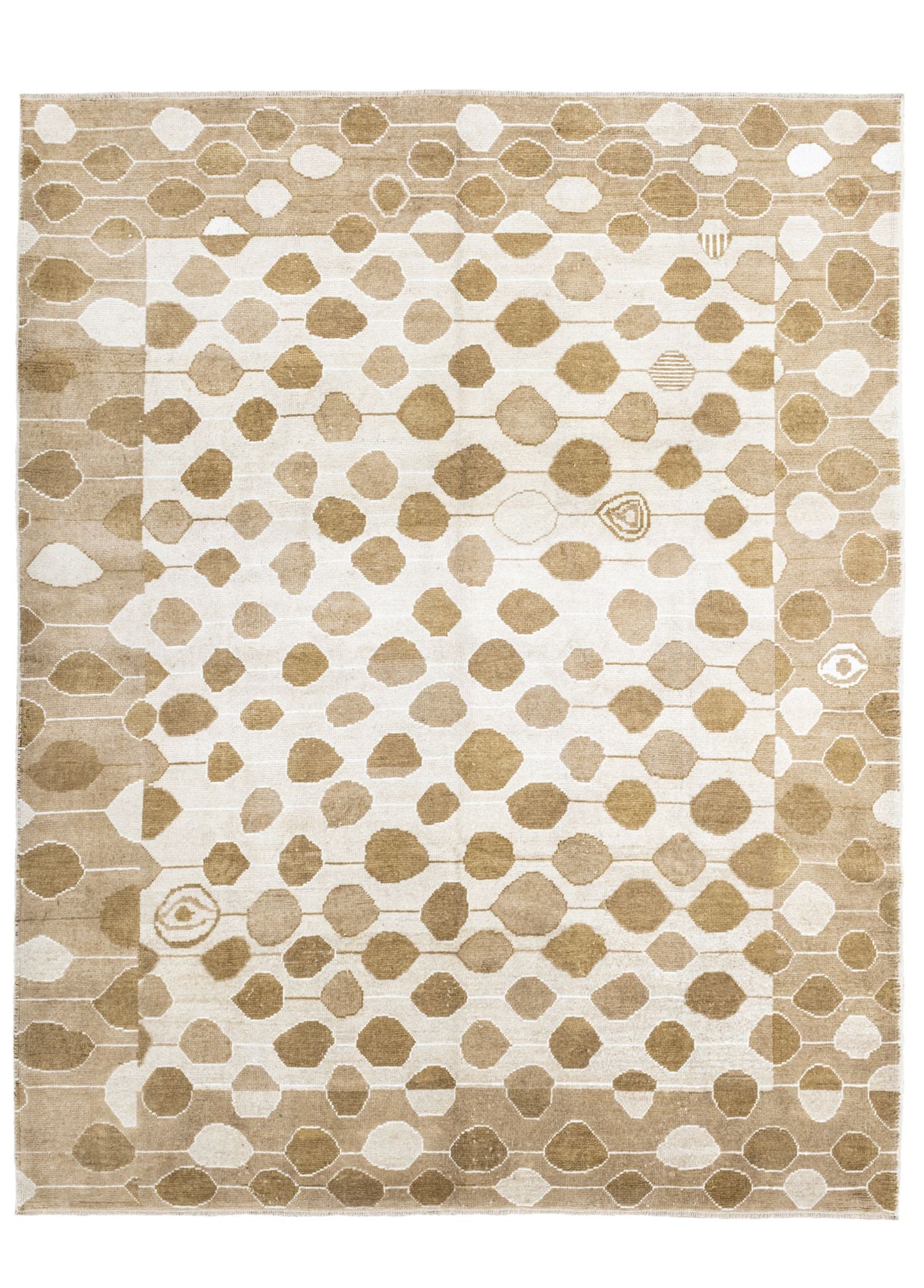 Soho Antiq-Martil Soyut Desenli Modern Yün Halı 279x352 Cm-Halı-1-Milagron.com