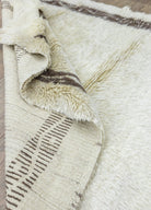 Soho Antiq-Mayar Bordürlü Natural Shaggy Halı 131x170 Cm-Halı-6-Milagron.com