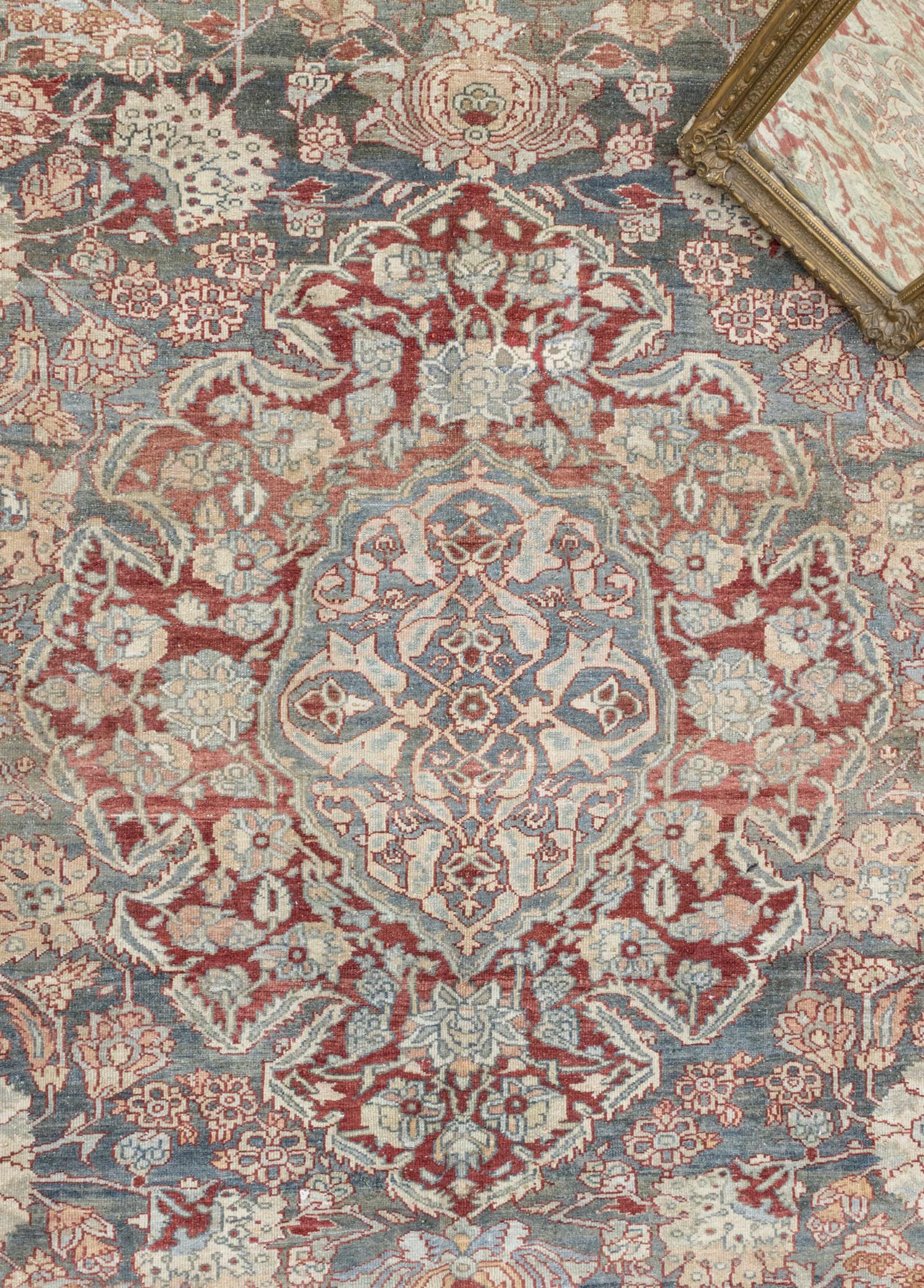 Soho Antiq-Miyane Orientel Desenli Renkli El Dokuma İran Halısı 366x446 Cm-Halı-3-Milagron.com