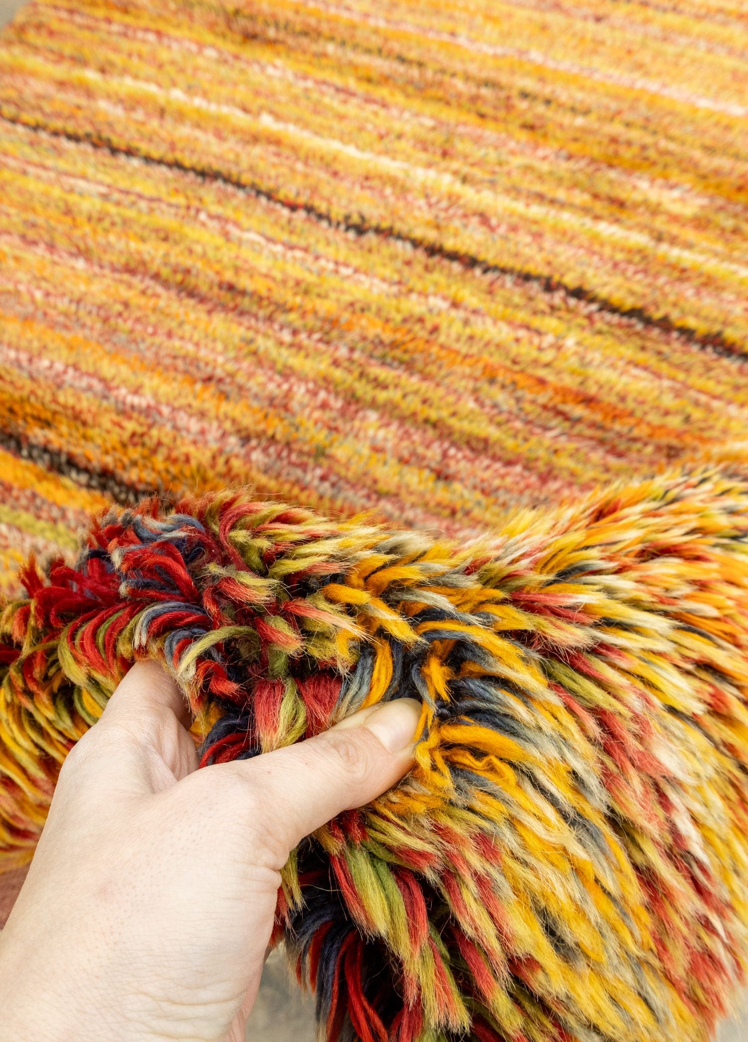 Soho Antiq-Natura Renkli El Dokuma Tülü Halı 128x173 Cm-Halı-4-Milagron.com