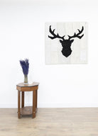 Soho Antiq-Nigora Geyik Figürlü El Dokuma Halı Tablosu 90x90 Cm-Halı-2-Milagron.com