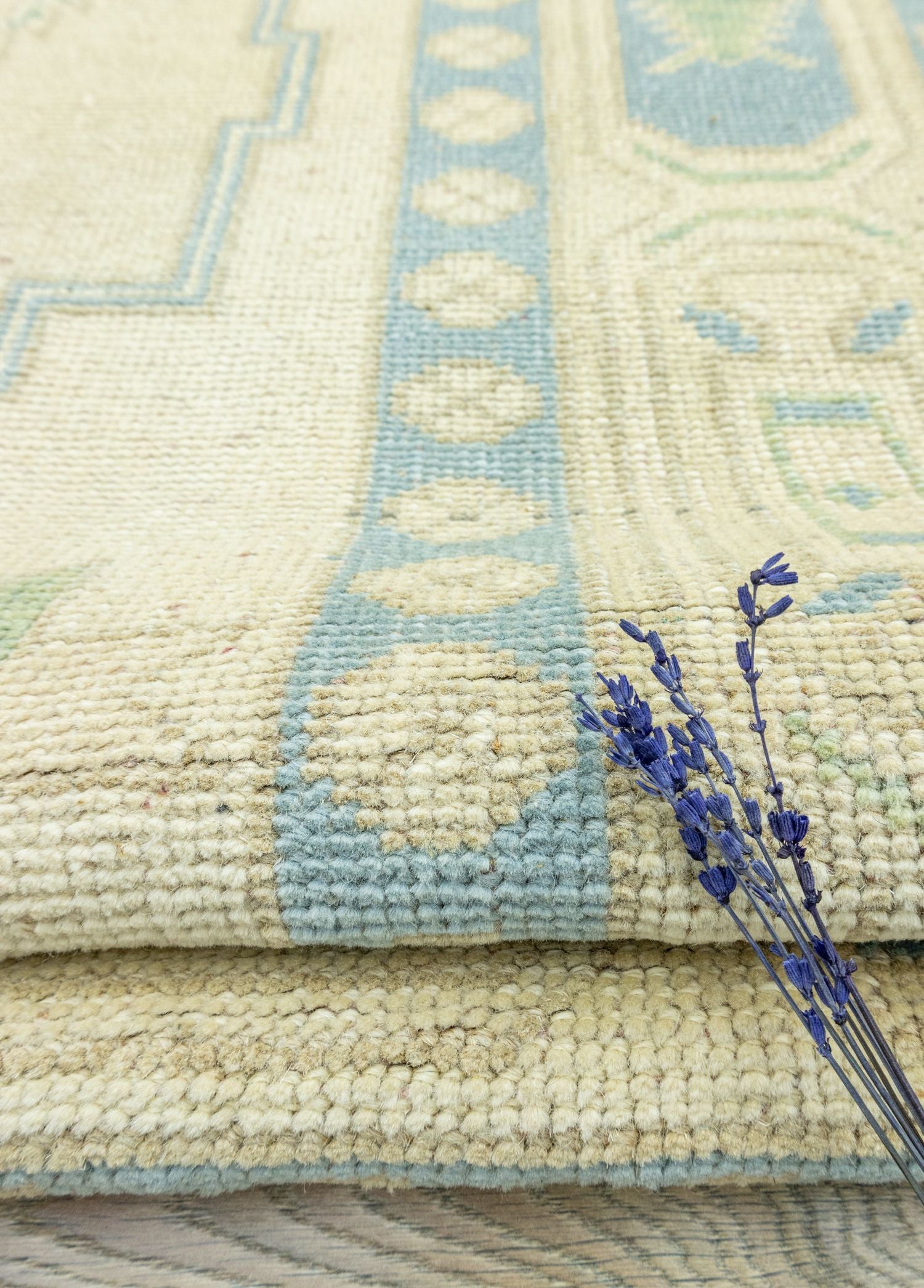 Soho Antiq-Nil Rustik Desenli El Dokuma Yün Halı 169x231 Cm-Halı-4-Milagron.com