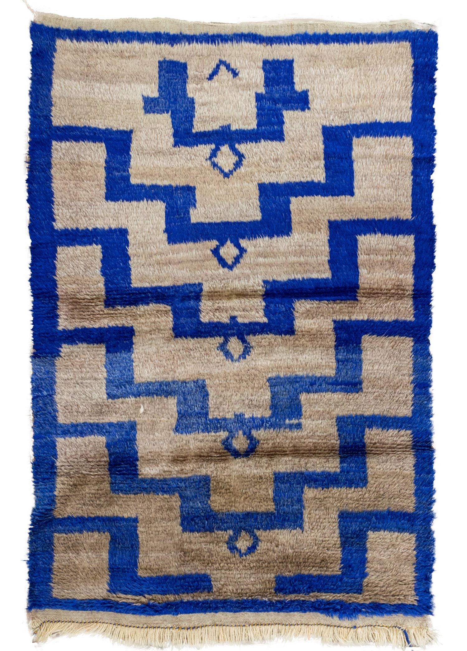 Soho Antiq-Norcis Shaggy Tarzı El Dokuma Halı 122x180 Cm-Halı-1-Milagron.com