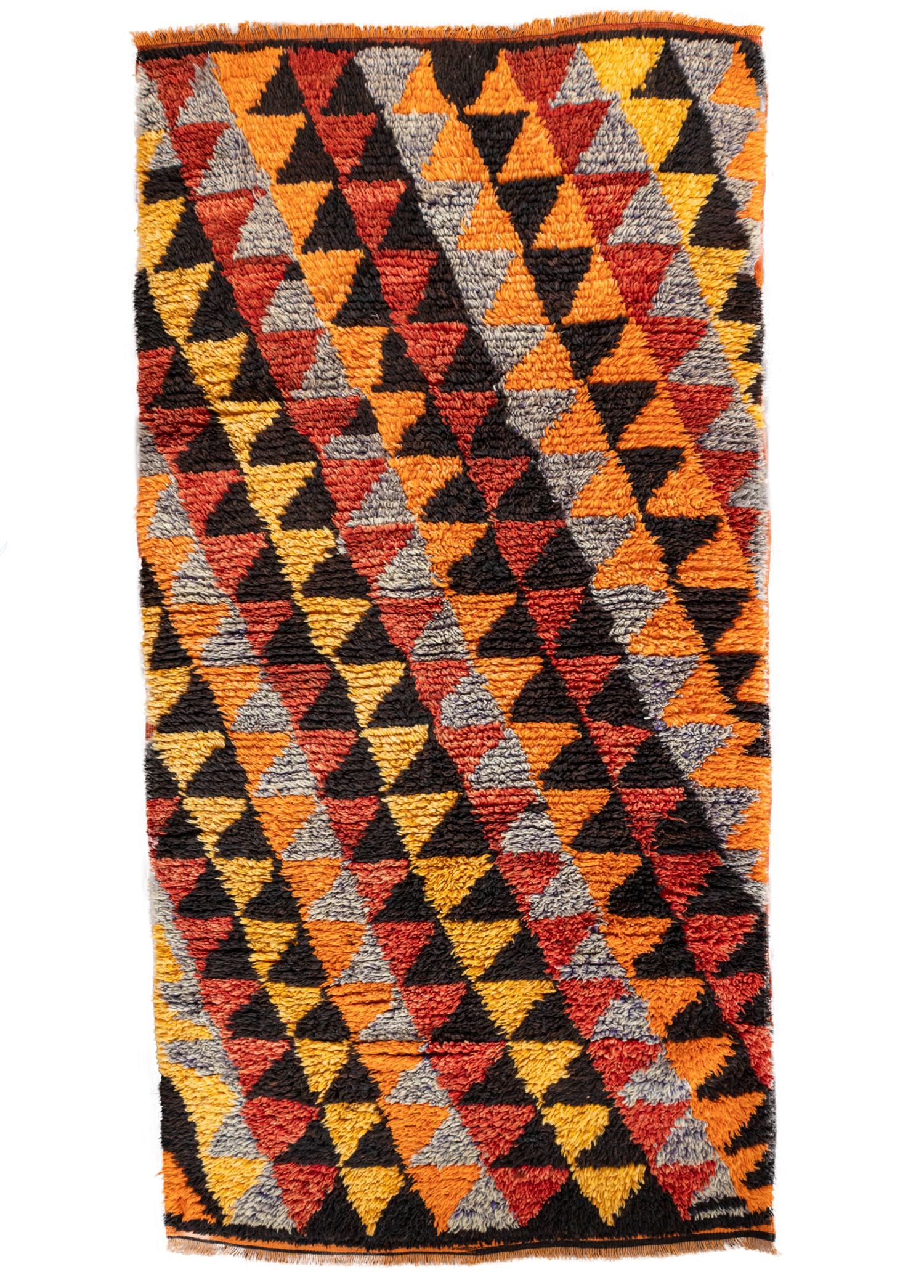 Soho Antiq-Olivia Geometrik Desenli El Dokuma Yün Halı 127x253 Cm-Halı-1-Milagron.com