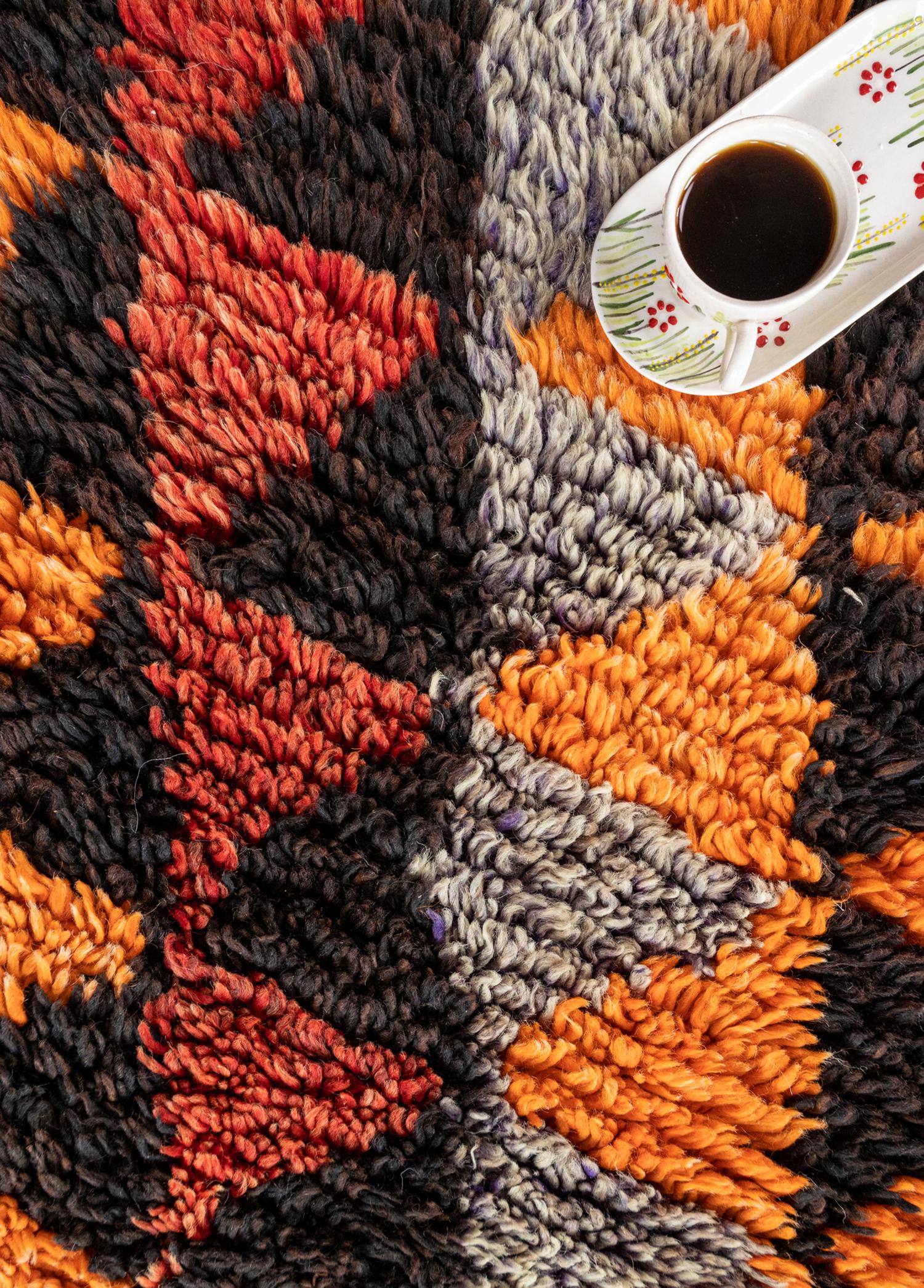 Soho Antiq-Olivia Geometrik Desenli El Dokuma Yün Halı 127x253 Cm-Halı-3-Milagron.com