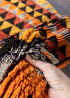 Soho Antiq-Olivia Geometrik Desenli El Dokuma Yün Halı 127x253 Cm-Halı-4-Milagron.com