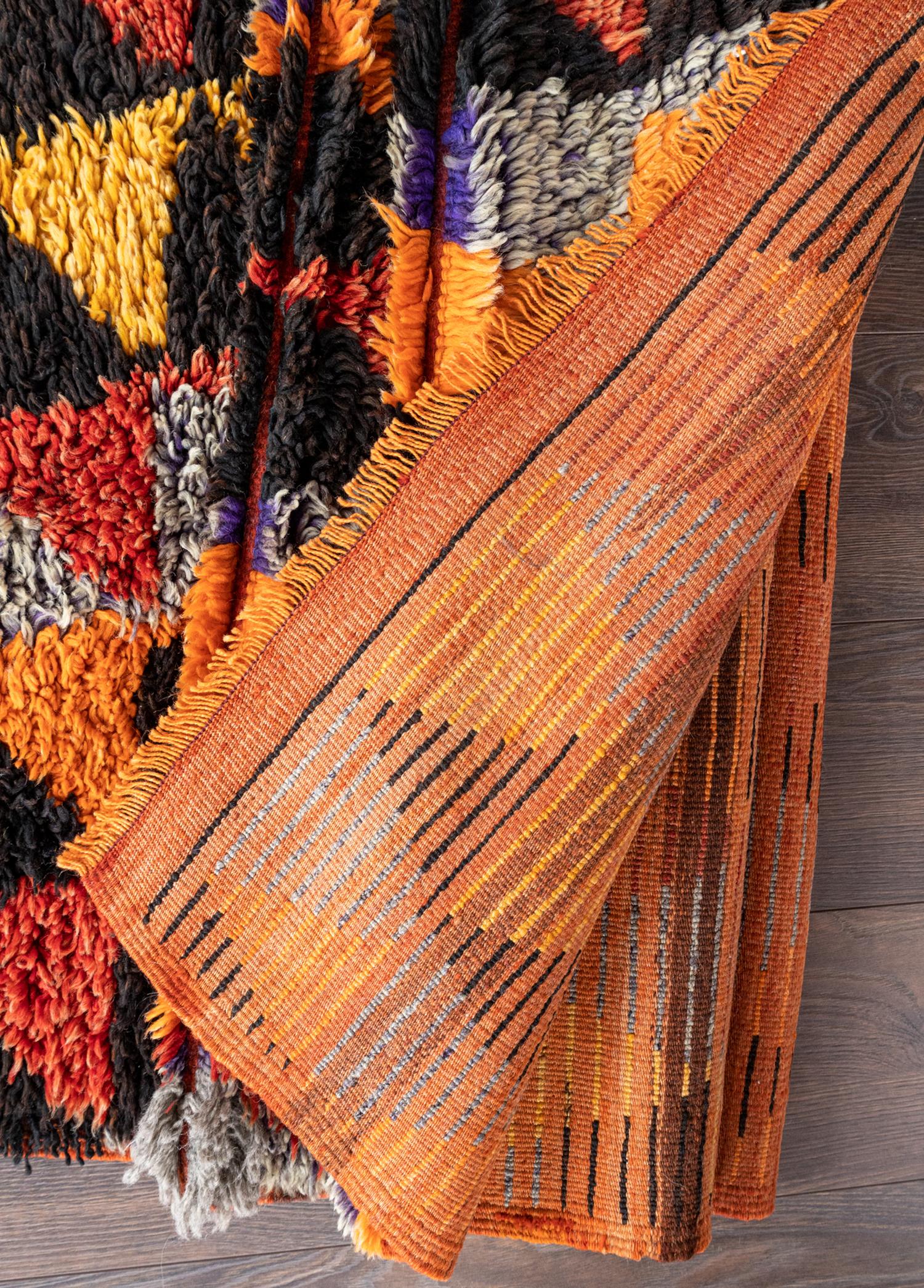 Soho Antiq-Olivia Geometrik Desenli El Dokuma Yün Halı 127x253 Cm-Halı-6-Milagron.com