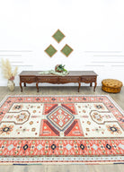 Soho Antiq-Orchis El Dokuma Geometrik Tasarımlı Yün Halı 221x288 Cm-Halı-2-Milagron.com